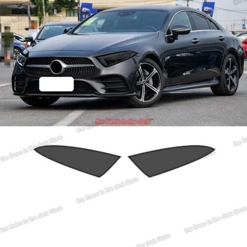 Lsrtw2017 TPU Transparent Black Car Headlight Protective Film sticker for Mercedes Benz cls class c257 2020 2019 2018 2012-2017