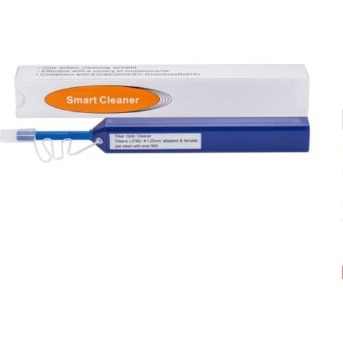 2PCS One Click Cleaning Pen Fiber Cleaner 1.25mm LC 2.5mm SC for fibre optic connector SC FC ST Universal Connector ftth tools