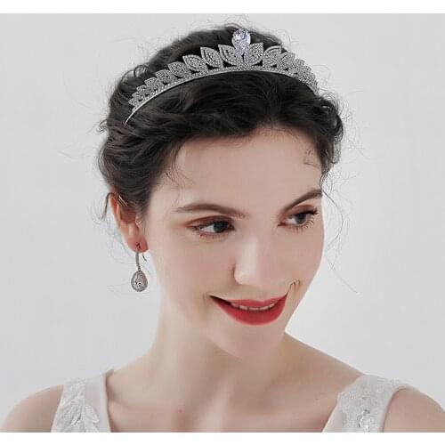 Bridal Crown Headwear Luxury Metal Rhinestones Inlaid Headband for Female Wedding Birthday Hair Accessories BN