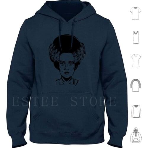 Bride Hoodies Long Sleeve Bride Corpse Frankenstein S Horror Movie Horror Fan Goth Dark Vectorial Ipadpro Pop Culture