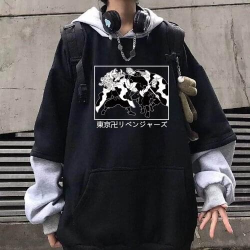 Anime Tokyo Revengers Hoodie Men Manga Hooded Sweatshirts Unisex Harajuku Baji Keisuke Streetwear Pullover Homme