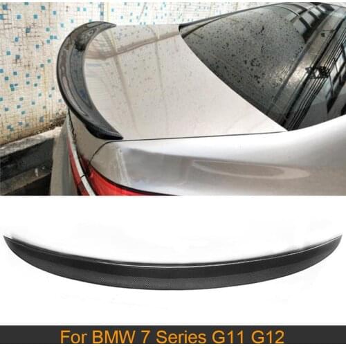 Carbon Fiber Car Rear Trunk Spoiler Wing For BMW New 7 Series G11 G12 740i 750i 2016 2017 2018 Rear Trunk Spoiler Wing Boot Lip