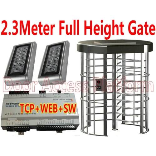 2.3 Meter Full Height Gate RFID IP Controller turnstile,Safety Control barrier access control door open rotate turnstile Safety