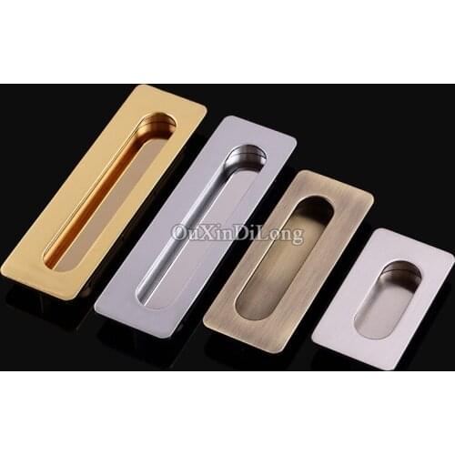 10PCS European Hidden Embedded Kitchen Door Furniture Handles Cupboard Wardrobe Drawer Cabinet Invisible Pulls Handles&Knobs