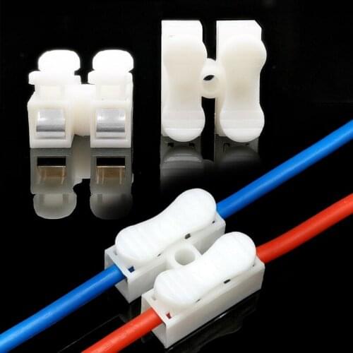 10pcs Self-locking Push Type Terminal Cable Wire Connector Quick Connection Terminal Press Cable Splice Household Quick Electric