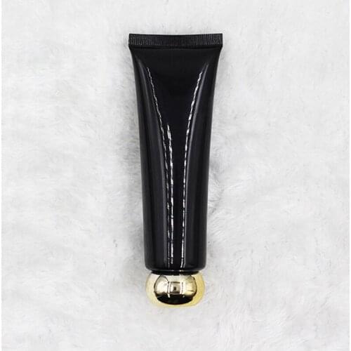 100pcs 50g Black Small Plastic Hand Cream Face Cream Cleanser Soft Tubes Containers with Caps Embalagens De Tubetes