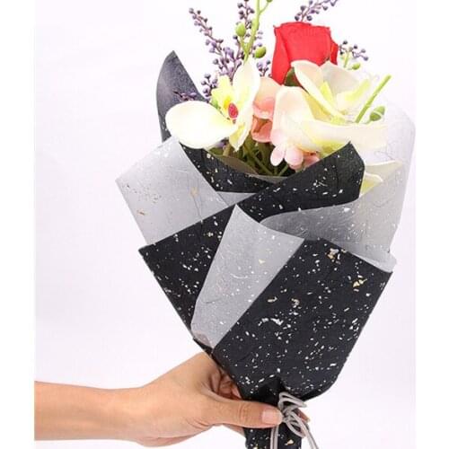 100PCS Gold Silver Sequins Tissue Paper DIY Decor Craft Paper Valentines Day Flower Packaging Paper Wedding Gift Wrapping