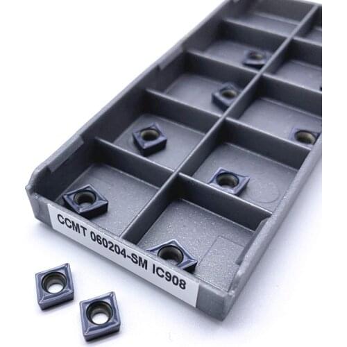 CCMT060208-SM IC907/IC908 Turning Carbide Insert Internal Turning Insert CNC Lathe Metal Tool
