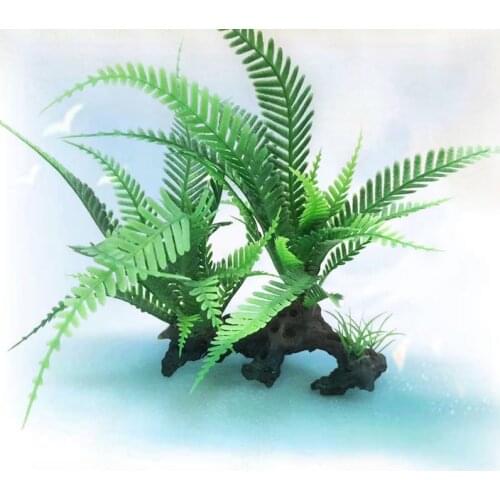 Artificial Aquarium Plant Decor Fish Tank Submersible Grass Ornament Plastic Water Plant Aquarium Background Landscap Decoration