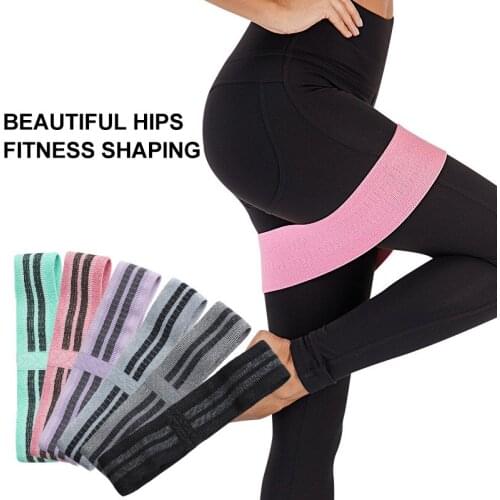 Fitness Rubber Band Elastic Yoga Resistance Bands Set Hip Circle Expander Bands Gym Fitness Booty Band Home Workout Equipment