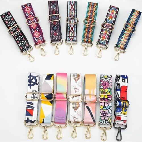 New Fashion Female Adjustable 3.8cm Widen Bag Strap Crossbody Messenger Shoulder Bag Accessories Nylon/Cotton Colored Bag Strap