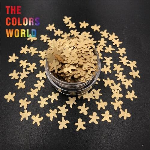 Gingerbread Man 8MM Sequins Nail Glitter Nail Art Decoration Makeup Tumblers Craft Handmade Accessoires Festival Party Supplier