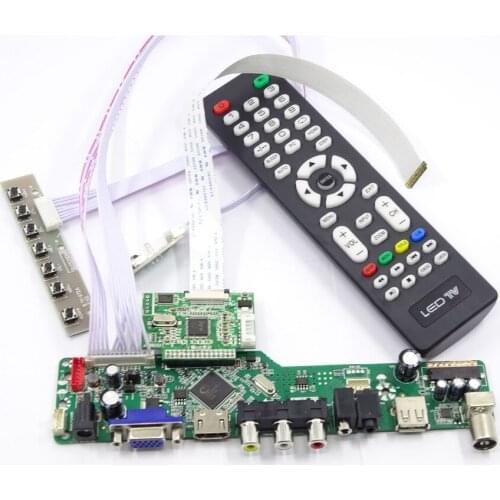 EDP LCD LED TV RF USB Controller Board kit 30pin HDMI VGA Screen FOR 1920X1080 15.6" B156HTN03.0/1 B156HTN03.4/5 PANEL
