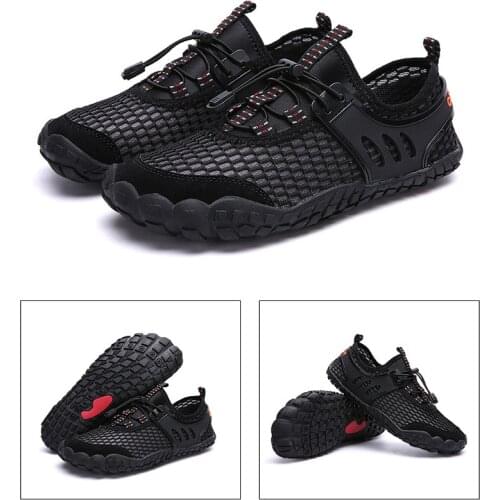 Outdoor Hiking Shoes For Men Non Slip Trekking Climbing Shoes Upstream Aqua Shoes Breathable Beach Barefoot Sneakers Male