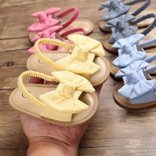 Summer Infant Baby Girls Sandals Cute Toddler Shoes Big Bow Princess Casual Single Shoes Baby Girls Shoes 0-18M