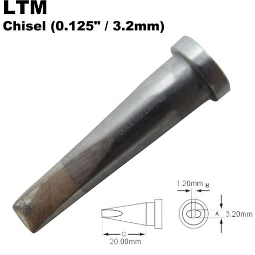 Weller LTM Chisel 3.2mm Soldering Tip for WP80 WSP80 WSFP8 WD1000 WD2000 WSD81 WS81 WSF81D8 WS81D5 Handle Iron Welding Bit