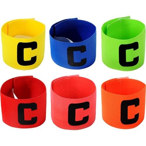 Football Match Captain Armband Paste Winding Type C Shape Arm Band Leader Competition Soccer Gift Captain Armband Group Trainig