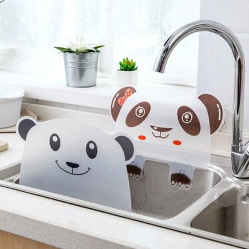 Anti Splash Water Baffle Board Water Guard Splatter Kitchen Sucker Sink Tool Cute Panda STTA889