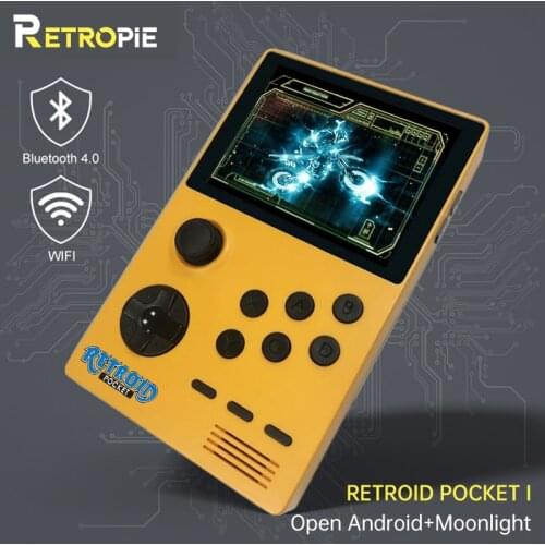 Retropie Retroid Pocket 1 Retro Game Pocket Console 3.5-inch IPS Screen Android and Pandora Dual System Switching 3D Games