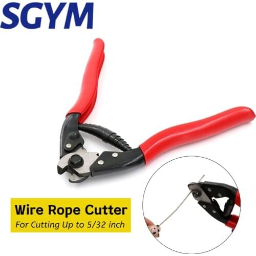 Stainless Steel Wire Rope Cutter Aircraft Bicycle Cable Cutter for Deck Railing Up to 5/32 cutting plier