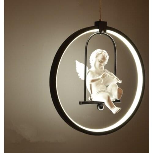 GZMJ Modern Pendant Light hanging lamps Round Acrylic Decorative Led Pendant Lamp for Bedroom Corridor Hotel suspension luminair