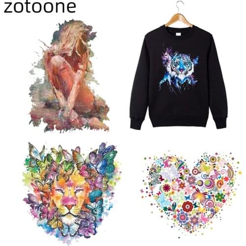 ZOTOONE Iron on Transfer Patches for Clothing DIY Heat Transfers Stickers for Kids Vinyl Bag Appliques Washable D