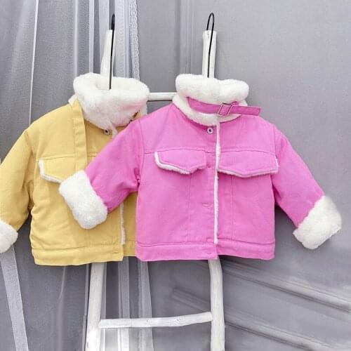 Toddler Girl Winter Clothes Baby Coat Girls Designer Clothes Boys Winter Jacket Thick Plush Fashion Kids Clothes Children Jacket
