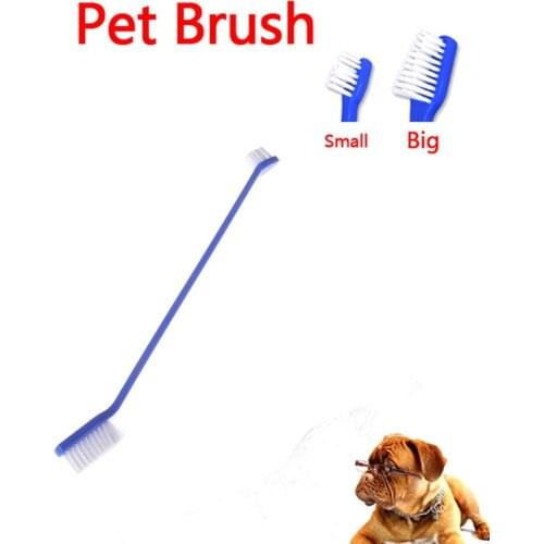 1Pcs Dual End Cat Dog Puppy Toothbrush Dental Grooming Tooth Brush