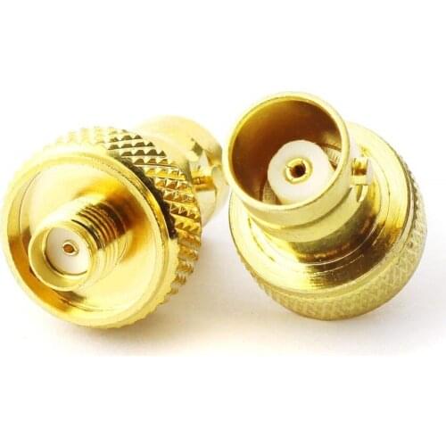 10PCS BNC Female Jack to SMA Female Jack RF Adapter Connector