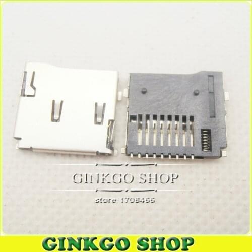 15pcs/lot Free Shipping Micro SD card holder TF card connector Slot Sockect for MP3 MP4 ect ditital product