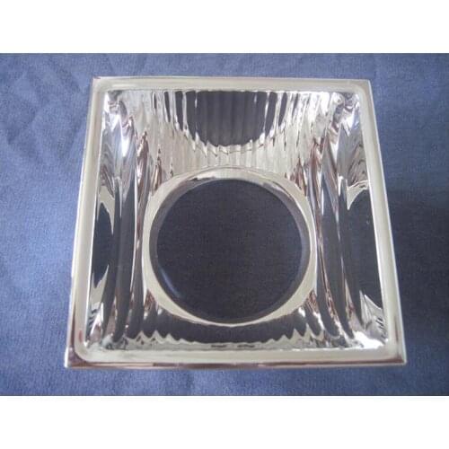 #ALM-100 High quality Led Reflector Cup, COB Reflector Cup, Size: 100X100X42mm, Reflectivity: 98%, Clean Surface, PC Materials