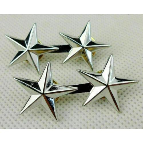 Pair WW2 US Army Officer 2 Star Major General Rank Badges Lapel Pin Brooch armyshop2008