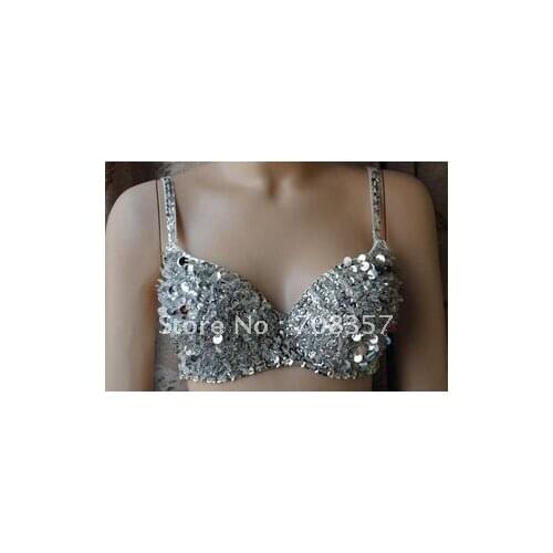 Hot Fashion Sequins Bras Clubing Lingrie girls Club Wear DS Sexy Costumes Push up Sexy Bra Underwear