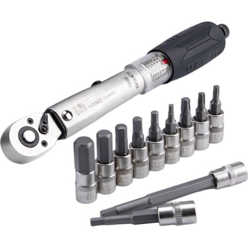 1/4Inch Torque Wrench Set Bicycle Maintenance Kit for -Includes Storage Box