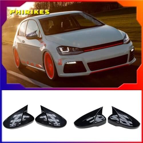 For Volkswagen VW Scirocco 2009-2018 Door Side Wing Rearview mirror Cover Sticker Trim Car Styling Accessories