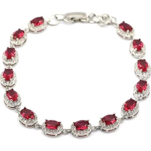 70x17mm Ravishing Multi Color 43g Created Garnet Citrine Aquamarine Peridot Women Dating Silver Bangle Bracelet Perimete 7.5inch