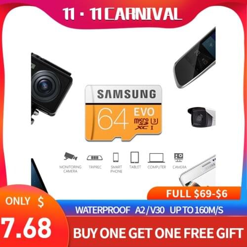 Samsung evo micro sd card 32gb 64gb 128gb class 10 u3 SDHC SDXC tf card Waterproof compact flash free shipping 100% Original