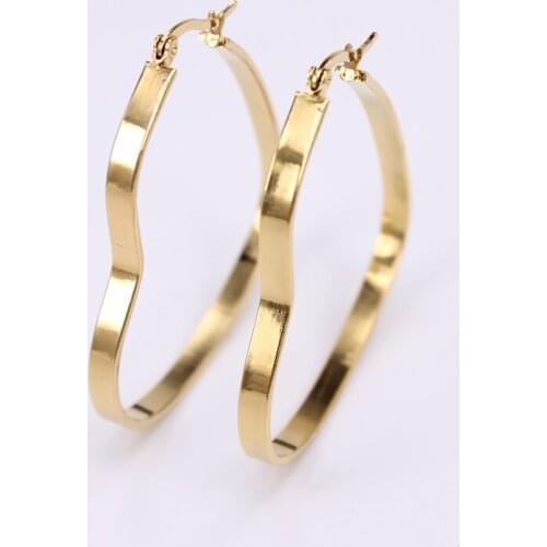 The New classic smooth Fashion womens jewelry earrings 30mm 40mm 50mm exaggeration Comfortable wear LH892