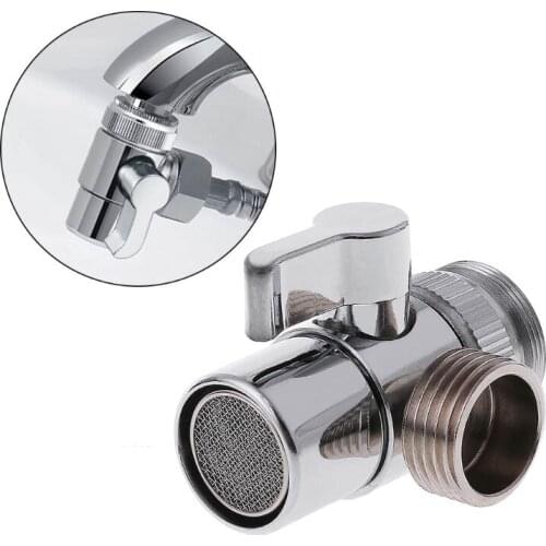 HNOGCHIGE Home Bathroom Kitchen Basin Sink Faucet Brass Diverter Polished Chrome Water Tap Filter Valve Replacement Part
