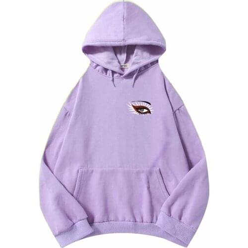 Streetwear Hoodie Graphic Sweatshirt Vintage Anime Cool Eye Aesthetic Clothes Korean Pullover Women Oversize Cotton Long Sleeve