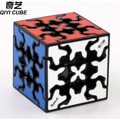 ZC Gear Cube Shift QiYi Gear Magic Puzzles 3x3 Stickerless Professional Educational Toys Game Magical Cubo 3*3 Gears Wholesale