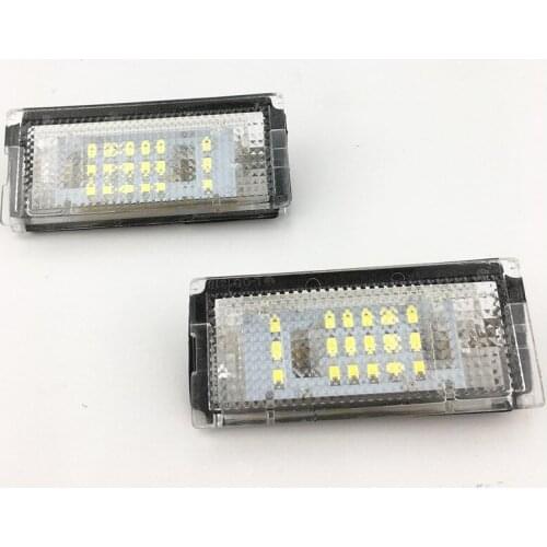 10Sets LED Number License Plate Light 12V For BMW E46 4D 1998-2003 White Canbus Error Free Auto Tail Signal Light