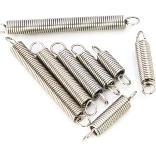 3pcs 0.6mm wire diametetr 6mm outside diameter stainless steel small tension spring linear 15mm-50mm length