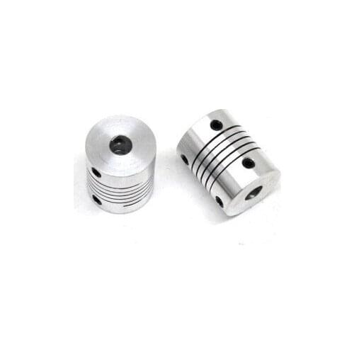 5pcs 8x8mm Flexible Shaft Coupler 8mm to 8mm Motor Shaft Couplings Diameter 18mm Length 25mm 8*8mm