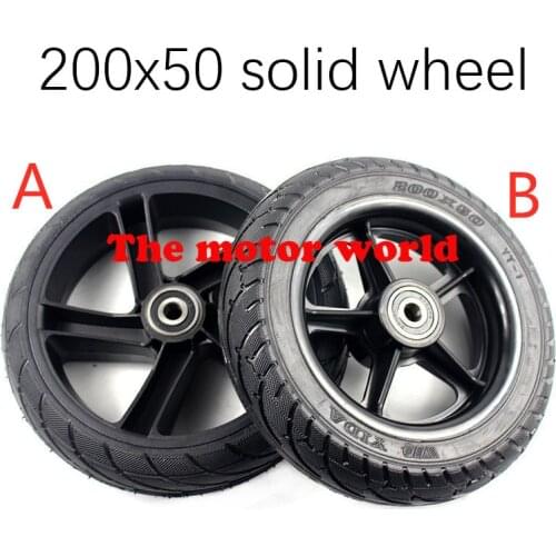 Free Shipping High Performance 200x50 Solid Wheel for Two Wheels Electric Self Balancing Hoverboard Scooter 200*50 Tyre