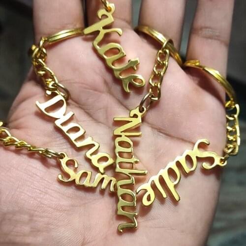 Custom Keychain Personalized Name Key Rings Jewelry Custom Keychain with Name for Men Women Girls Mothers Day Birthday Gift