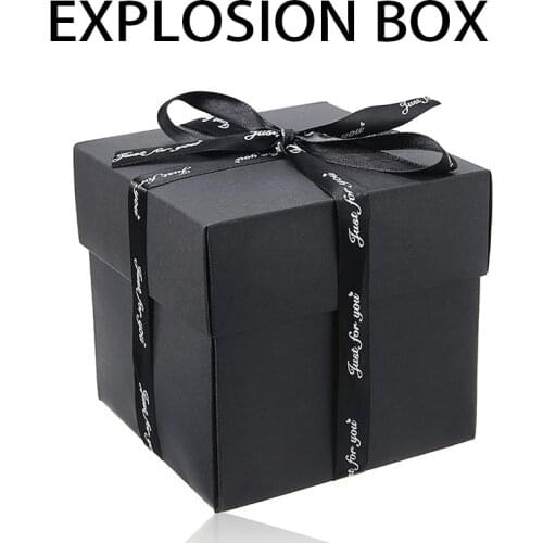 Hexagon Surprise Explosion Box Scrapbook DIY Photo Album for Valentine Love Memory Anniversary Creative Exploding Gift Boxes