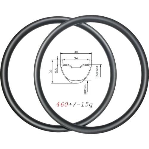 650b MTB AM ENDURO 40mm wide carbon rims 27.5 disc tubeless clincher 30mm deep 27.5er all mountian wheels 24H 28H 32H UD 3K 12K