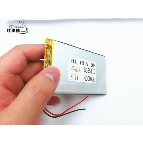 Li-Po 3.7V lithium polymer battery 4000 mah lare-capacity PDA tablet PC MID 5055110