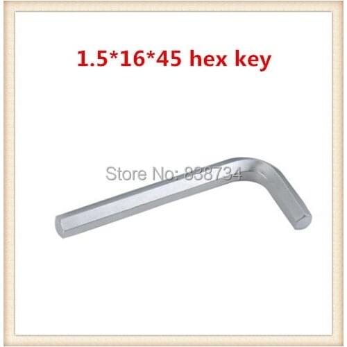 Carbon steel nickel plated 1.5mm*45 hex allen wrench (100pcs/lot)